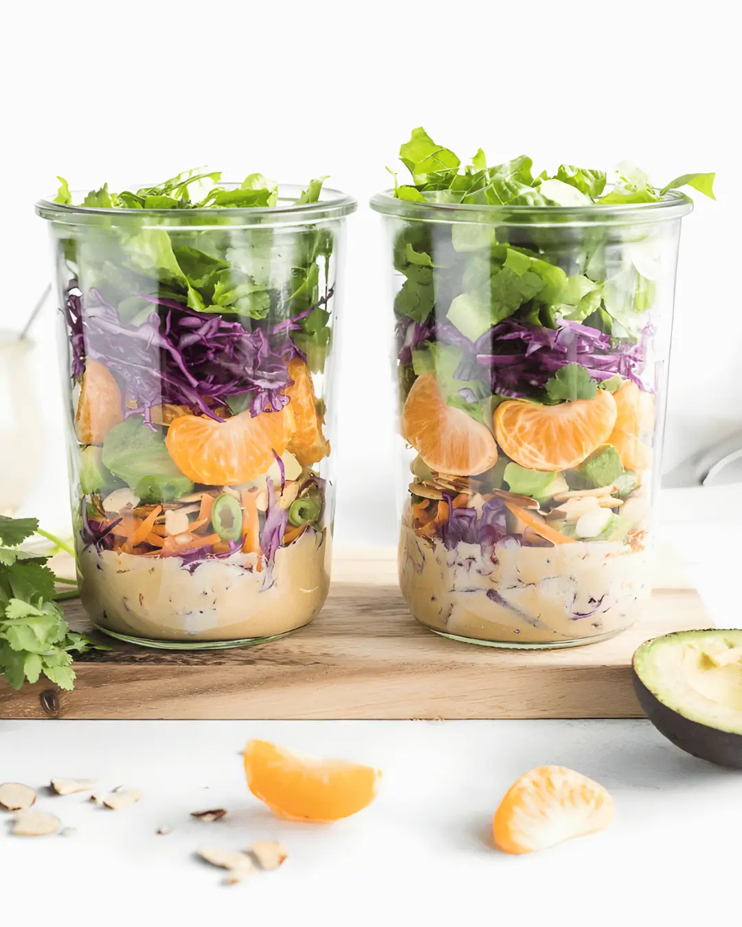 Mandarin & Avocado jar salad